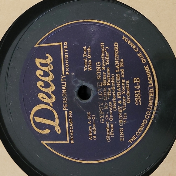 2/$10 Vintage Bing Crosby 3 record set - Picture 8 of 10